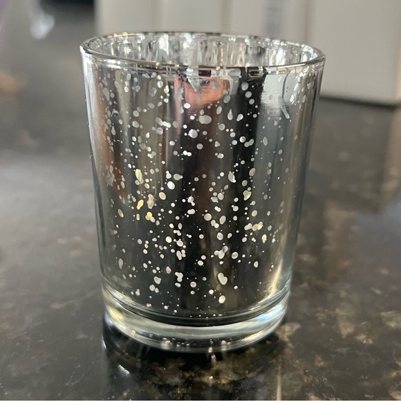 Set of 6 Silver Mercury Glass Candle Holders - Picture 3 of 5